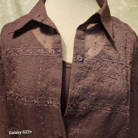 Alfred Dunner 2 piece button-up top - Picture 9 of 12